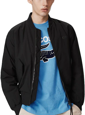 LACOSTE 黑色商务休闲棒球领拉链夹克 BH4455 Lookbook LACOSTE 黑色商务休闲棒球领拉链夹克 BH4455