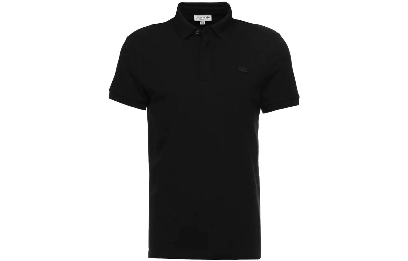 Order LACOSTE 黑色素面短袖POLO衫 PH5522031