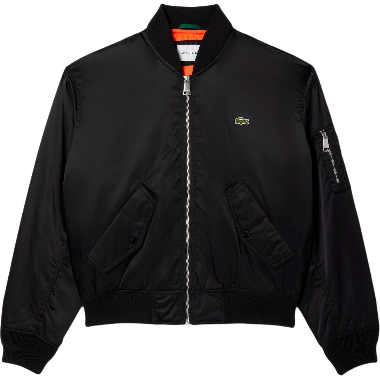 LACOSTE  Black Waterproof Solid Aviator Jacket. BH7165-031 圖 2