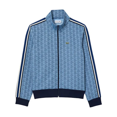 LACOSTE Blue Colorblock Logo Embroidered Long-Sleeve Jacket. SH1368-I8K
