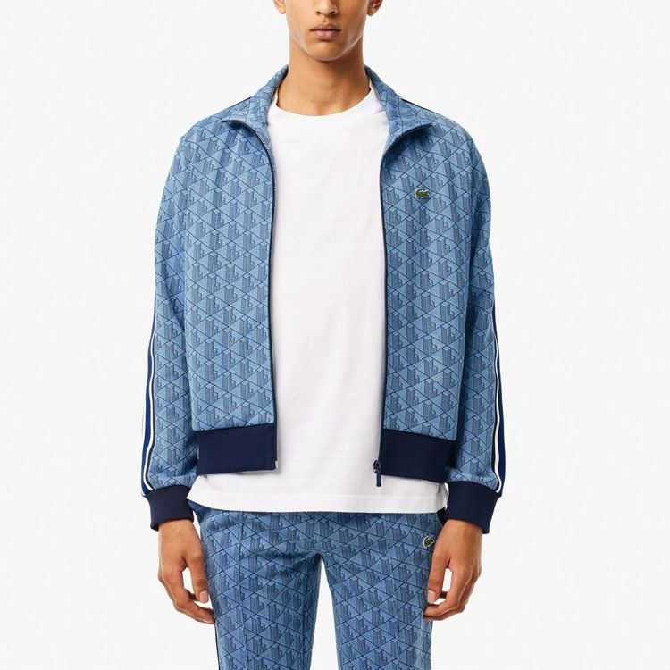 LACOSTE  Blue Colorblock Logo Embroidered Long-Sleeve Jacket. SH1368-I8K 圖 3