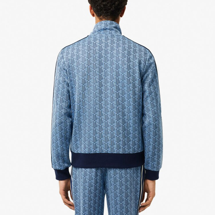 LACOSTE  Blue Colorblock Logo Embroidered Long-Sleeve Jacket. SH1368-I8K 圖 4