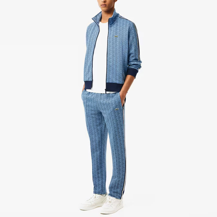 LACOSTE  Blue Colorblock Logo Embroidered Long-Sleeve Jacket. SH1368-I8K 圖 5