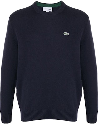 LACOSTE Sweater Wol Lengan Panjang Biru Bordir AH1988166 Order LACOSTE Sweater Wol Lengan Panjang Biru Bordir AH1988166