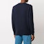 Shop LACOSTE Sweater Wol Lengan Panjang Biru Bordir AH1988166