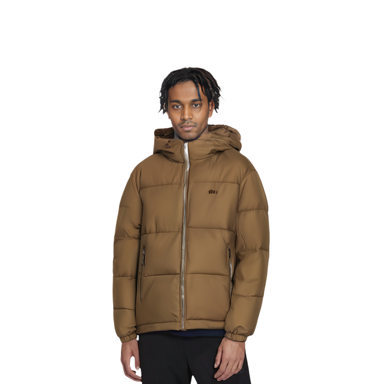 LACOSTE  Brown Solid Color Hooded Down Jacket - Casual & Warm. BH4484-ZOW 圖 7
