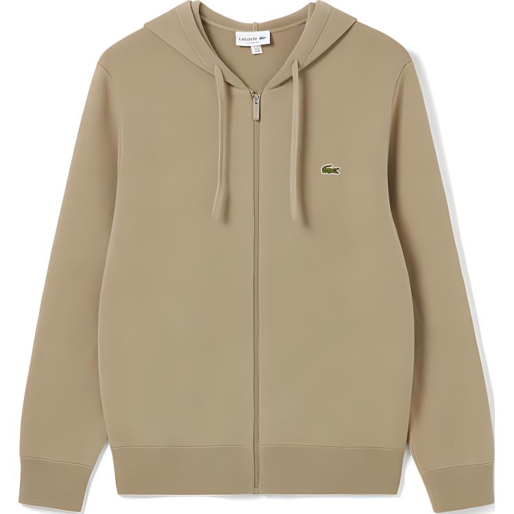 Order ラコステ キャメルフーディー 無地 ワニアニマルデザイン入り. AH3706-198738-CB8