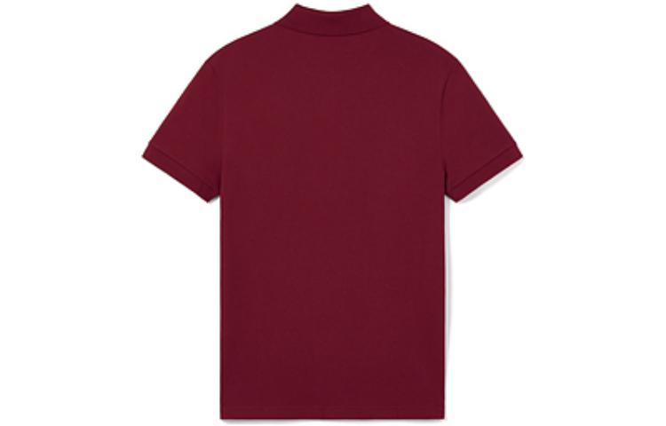 Lookbook LACOSTE  Casual Business Short Sleeve Polo Shirt Bordeaux Red. PH6348-476