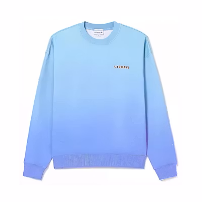 LACOSTE Casual Crewneck Long Sleeve Sweatshirt Blue. SH9229 TFI