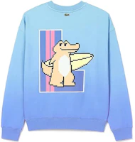 Lookbook LACOSTE Casual Crewneck Long Sleeve Sweatshirt Blue. SH9229 TFI