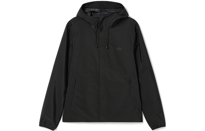 LACOSTE  Casual Solid Color Hooded Drawstring Jacket. BH5978