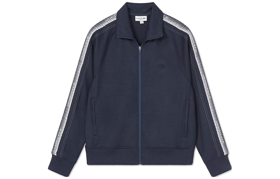 Order LACOSTE Jaket Sweatshirt Kerah Standar Kasual Warna Biru Tua. SH5365