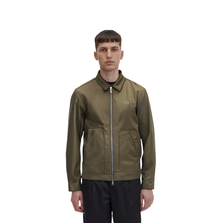 Purchase LACOSTE  Casual Zip-Up Jacket Khaki Green. BH7198-316
