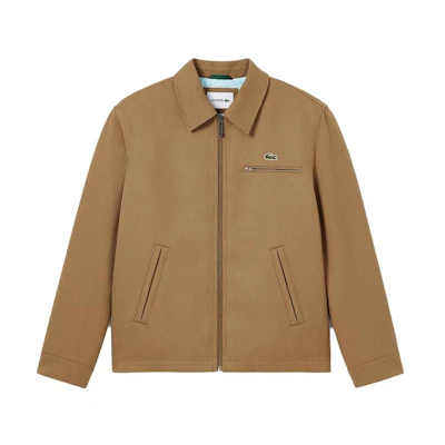 LACOSTE Casual Zip-Up Polo Jacket Classic Style Cookie Color BH5958-SIX