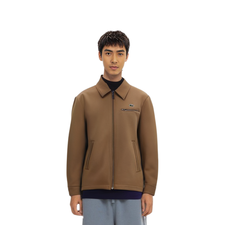 LACOSTE  Casual Zip-Up Polo Jacket Classic Style Cookie Color BH5958-SIX 圖 5