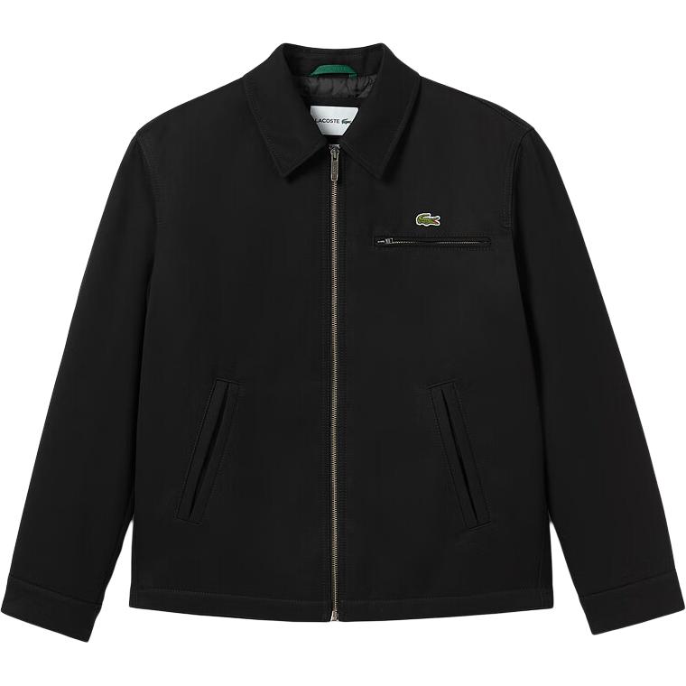 LACOSTE  Classic Black Zip-Up Jacket - Casual, Business, Versatile Style BH5958-031
