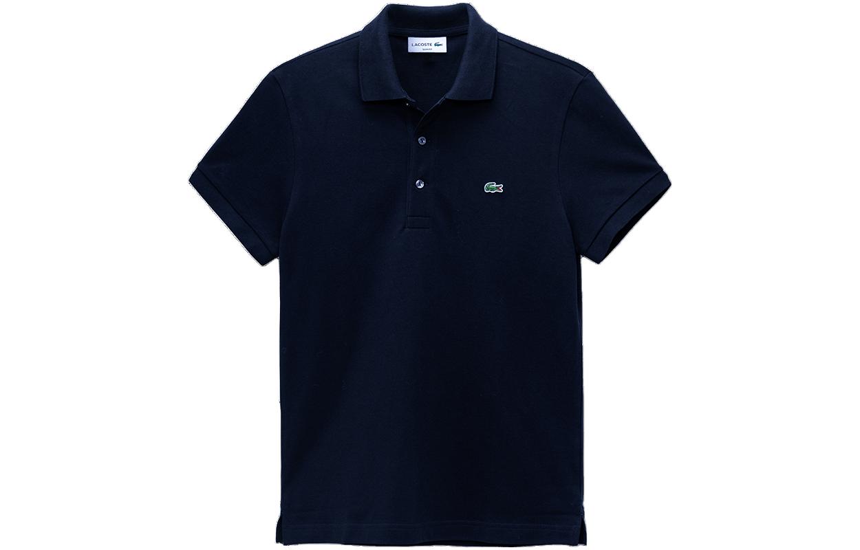 Shop LACOSTE 經典版透氣短袖刺繡標誌POLO衫 PH7937