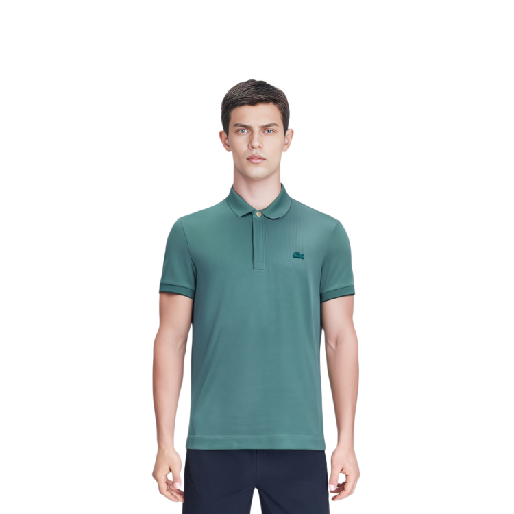 Shop LACOSTE 經典款透氣刺繡Logo POLO衫。 PH6290