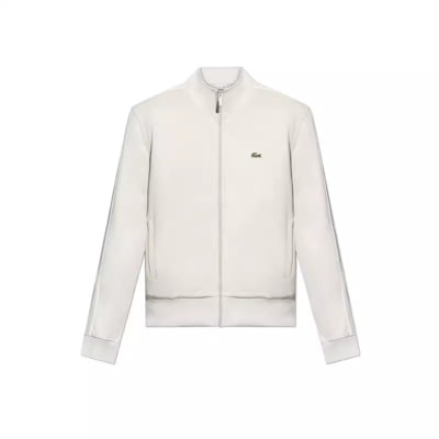 LACOSTE Classic White Zip-Up Long Sleeve Sweatshirt SH14570BUQ Buy LACOSTE Classic White Zip-Up Long Sleeve Sweatshirt SH14570BUQ