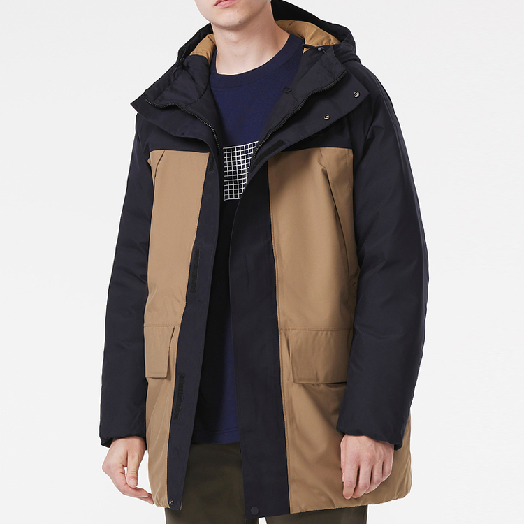 Lookbook LACOSTE Jaket Hoodie Casual Warna Khaki untuk Pria BH7792