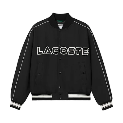 LACOSTE Colorblock Logo Baseball Jacket Black BH5971-031