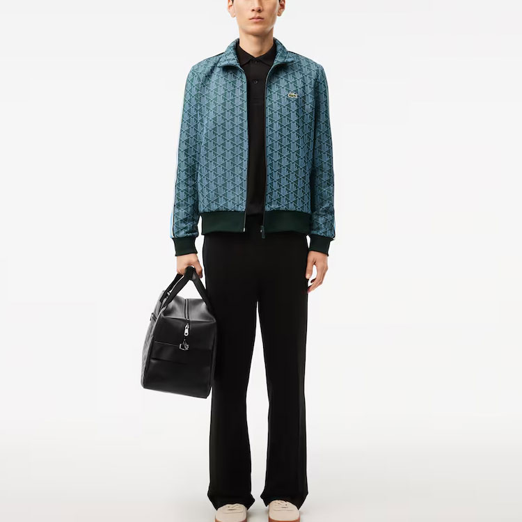 LACOSTE  Colorblock Logo Embroidered Long-Sleeve Jacket Blue Green SH1368-1B4 圖 3