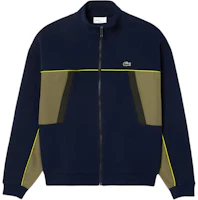 Order Lacoste Colorblock Logo Zip-Up Sweatshirt Blue - Casual College Style. SH2808-IBG