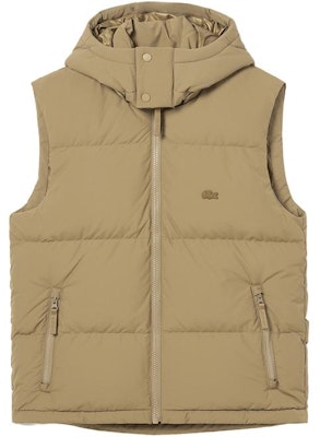 LACOSTE Rompi Tanpa Lengan Berkerudung Lepas Warna Khaki. BH1611-SIX Order LACOSTE Rompi Tanpa Lengan Berkerudung Lepas Warna Khaki. BH1611-SIX