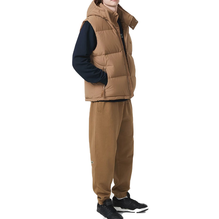 Details for LACOSTE Rompi Tanpa Lengan Berkerudung Lepas Warna Khaki. BH1611-SIX