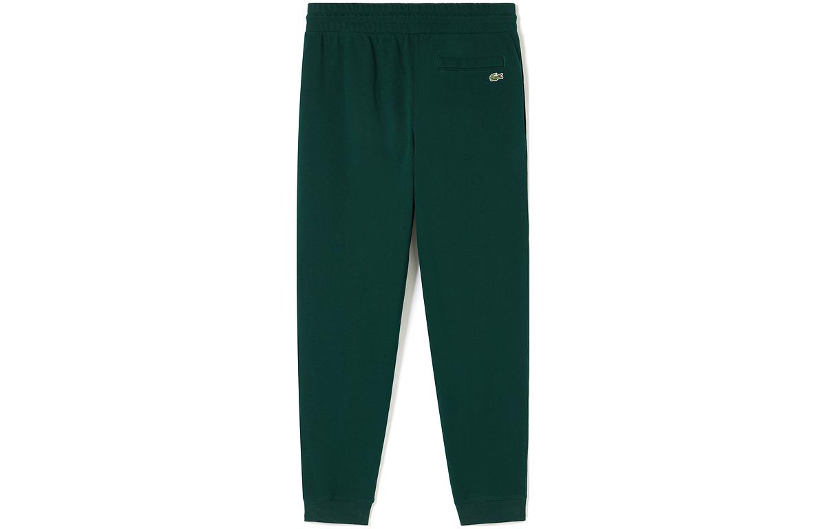 Lookbook LACOSTE  Embroidered Smile Face Casual Pants Deep Green. XH9279-YZP