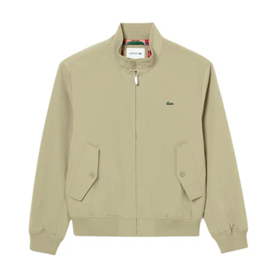 LACOSTE French Style Harrington Waterproof Zip Jacket Beige BH6242-CB8