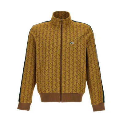 LACOSTE Full-Zip Printed Track Jacket with Stand Collar Long Sleeve. SH1368-QIB