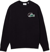 LACOSTE FW22 Navy Blue Pullover Crewneck Knit Sweater. AH0734-166 LACOSTE FW22 Navy Blue Pullover Crewneck Knit Sweater. AH0734-166