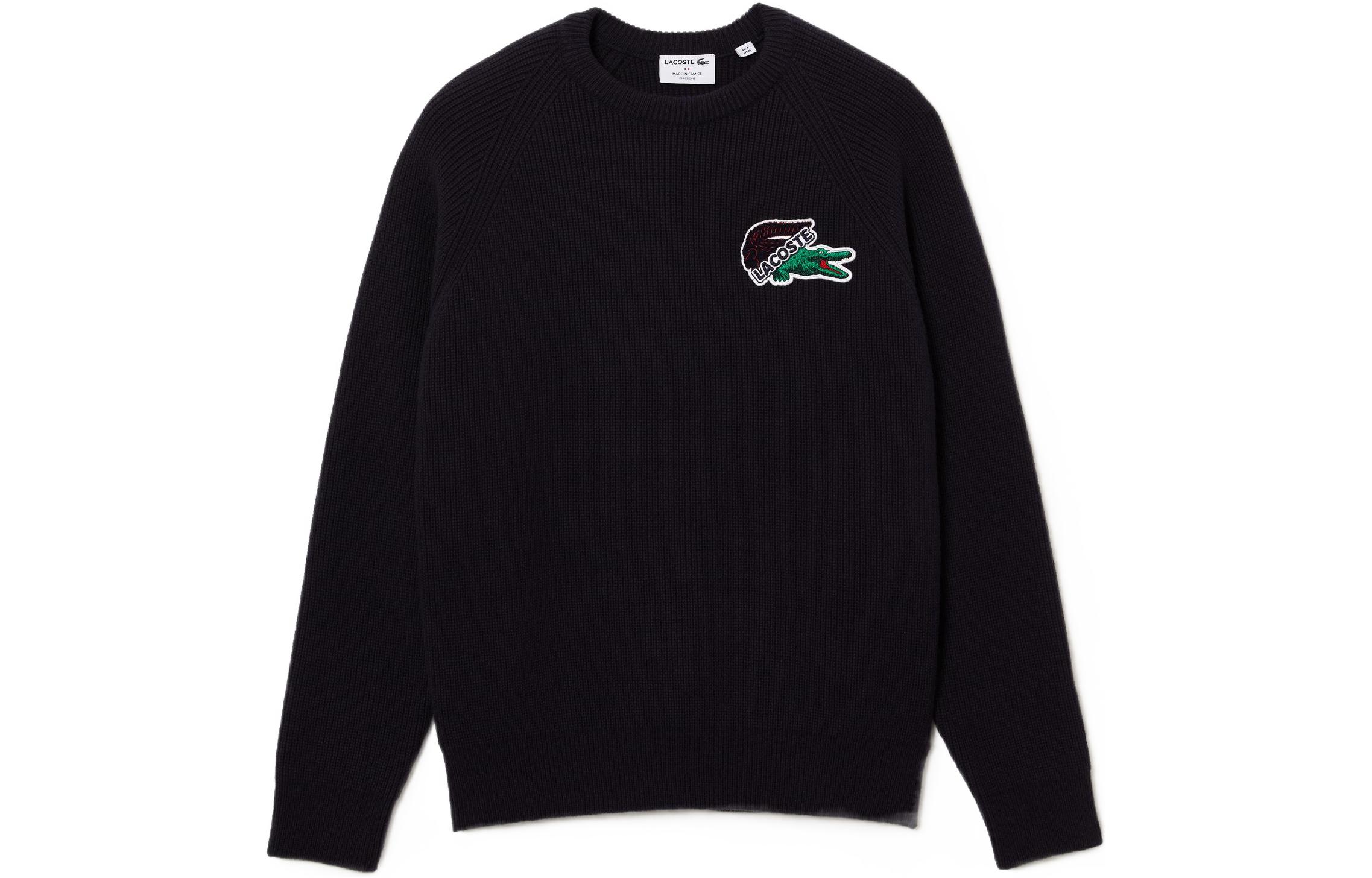 Order LACOSTE  FW22 Navy Blue Pullover Crewneck Knit Sweater. AH0734-166