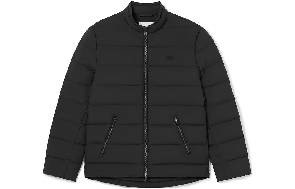 Order LACOSTE  FW23 Black Quilted Zip-Up Jacket BH9329-031