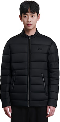 LACOSTE FW23 Black Quilted Zip-Up Jacket BH9329-031 Purchase LACOSTE FW23 Black Quilted Zip-Up Jacket BH9329-031