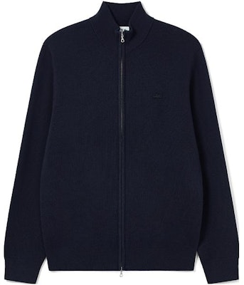 라코스테 FW23 솔리드 집업 니트 가디건 네이비 블루 AH1955-166 Order 라코스테 FW23 솔리드 집업 니트 가디건 네이비 블루 AH1955-166