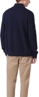 라코스테 FW23 솔리드 집업 니트 가디건 네이비 블루 AH1955-166 Purchase 라코스테 FW23 솔리드 집업 니트 가디건 네이비 블루 AH1955-166