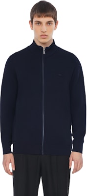 라코스테 FW23 솔리드 집업 니트 가디건 네이비 블루 AH1955-166 Cheap 라코스테 FW23 솔리드 집업 니트 가디건 네이비 블루 AH1955-166