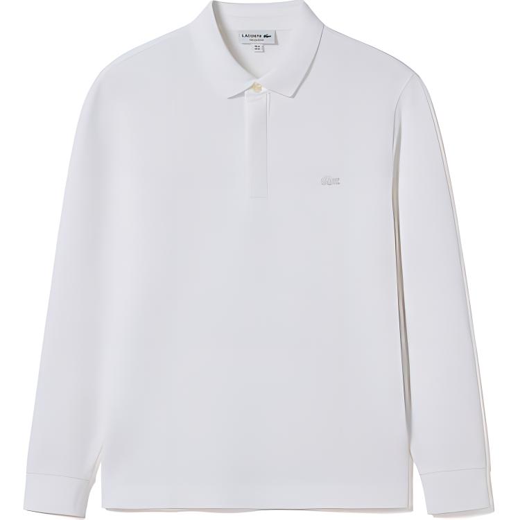 Order LACOSTE  FW23 White Long-Sleeve Polo Shirt Classic Solid Color PH6248-001