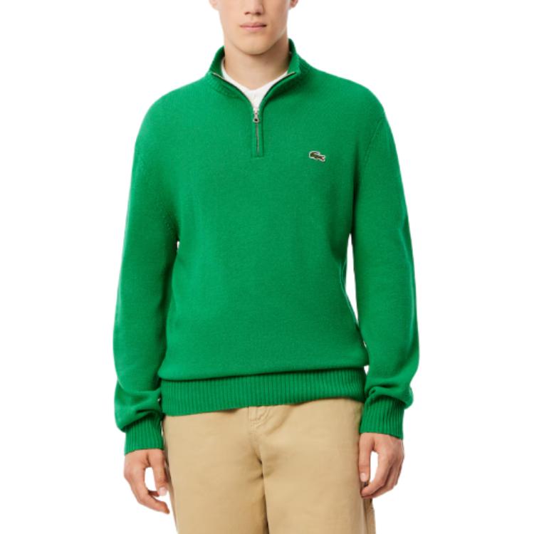 LACOSTE  Green High Neck Oversized Comfortable Long-Sleeve Sweater. AH3052-LDM 圖 3