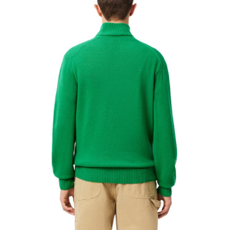 LACOSTE  Green High Neck Oversized Comfortable Long-Sleeve Sweater. AH3052-LDM 圖 4