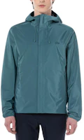 Shop Lacoste 綠色防水連帽外套 - 舒適簡約設計。 BH5978-IY4