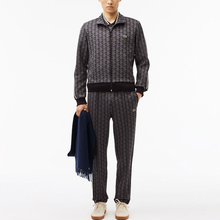 LACOSTE  Grey Colorblock Logo Embroidered Long-Sleeve Jacket. SH1368-4PC 圖 3