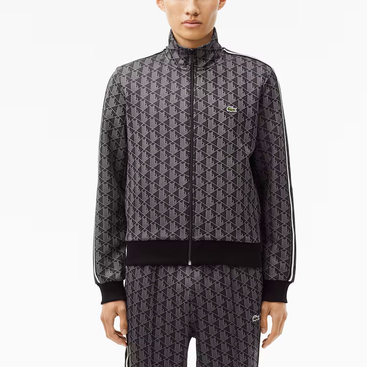 LACOSTE  Grey Colorblock Logo Embroidered Long-Sleeve Jacket. SH1368-4PC 圖 5