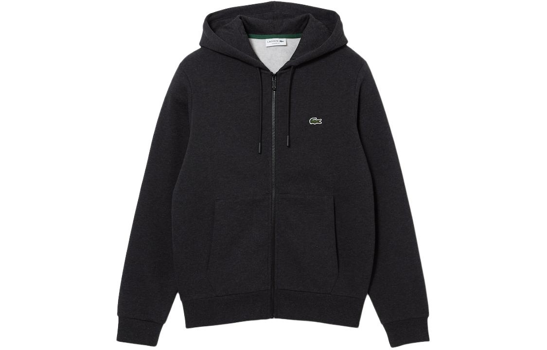 Order LACOSTE  Grey Hoodie with Animal Graphic and Zip. SH9626-EL6