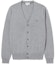 Order LACOSTE Grey V-Neck Cardigan Sweater Long-Sleeve Fashion Style AH5665-YRD