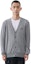 Purchase LACOSTE Grey V-Neck Cardigan Sweater Long-Sleeve Fashion Style AH5665-YRD