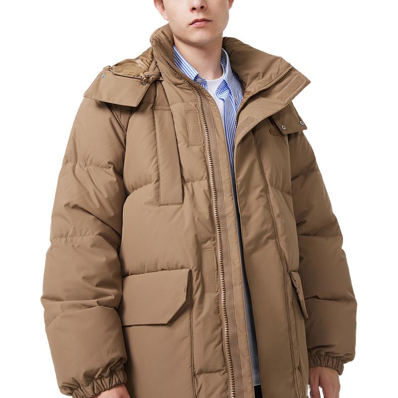 LACOSTE  Khaki Detachable Hood Loose-Fit Jacket. BH5977-SIX 圖 4