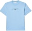 Buy LACOSTE Kaos Crew Neck Biru Muda dengan Bordir Logo TH3836-HBP